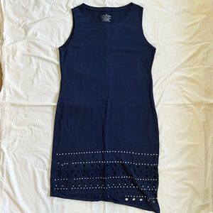 Neon Buddha Livia Blue Sleeveless Knit Dress | NAVY | LARGE